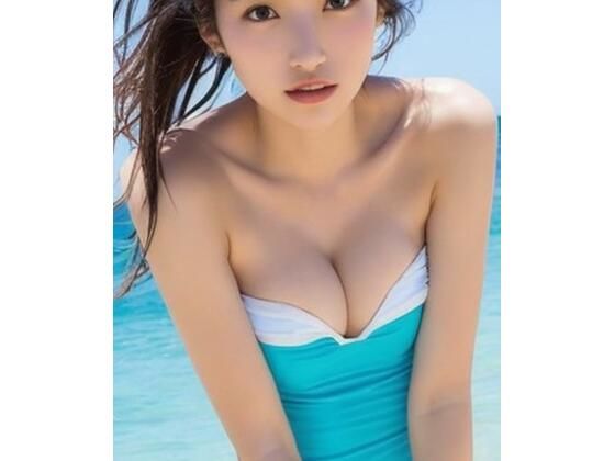 ワンピースの水着が美しい AIグラビア写真集